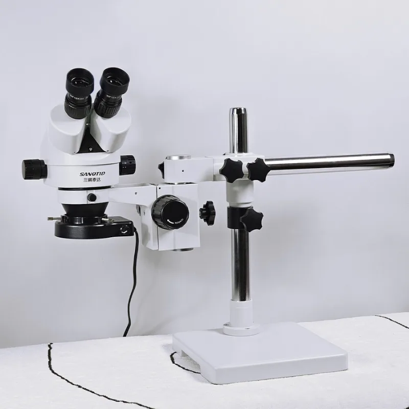 กล้องจุลทรรศน์ มีแขน SANQTID trinocular stereo 7-45x Full HD