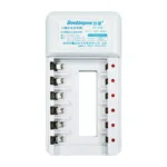 ที่ชาร์จถ่าน + ถ่านชาร์จ AA 6 ก้อน Doublepow รุ่น DP-B06 (แถม AAA 6 ก้อน) - Image 3