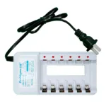 ที่ชาร์จถ่าน + ถ่านชาร์จ AA 6 ก้อน Doublepow รุ่น DP-B06 (แถม AAA 6 ก้อน) - Image 6