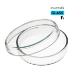 จานเพาะเชื้อ แก้ว Glass Petri Dishes 1 คู่ (จาน+ฝา)